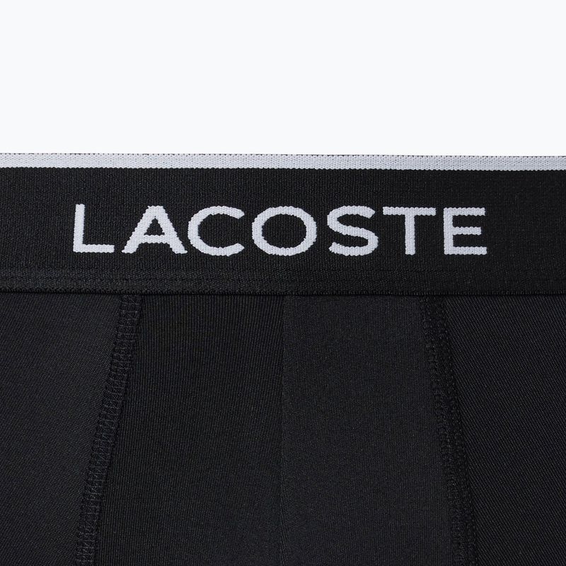 Pánské boxerky Lacoste 5H3202 Microfibra Negro 3 pack black 2
