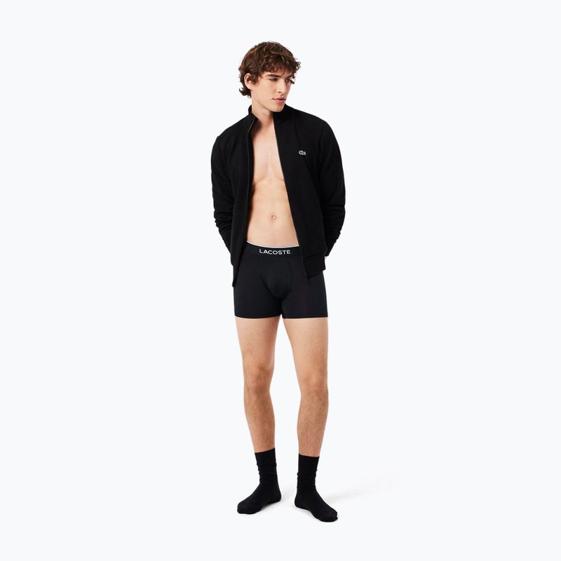 Pánské boxerky Lacoste 5H3202 Microfibra Negro 3 pack black 4