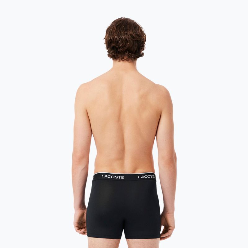 Pánské boxerky Lacoste 5H3202 Microfibra Negro 3 pack black 5