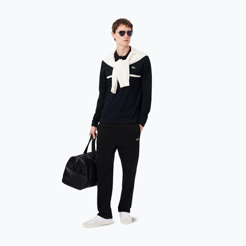 Pánské polo tričko Longsleeve Lacoste Polo PH9776 black/navy blue 2