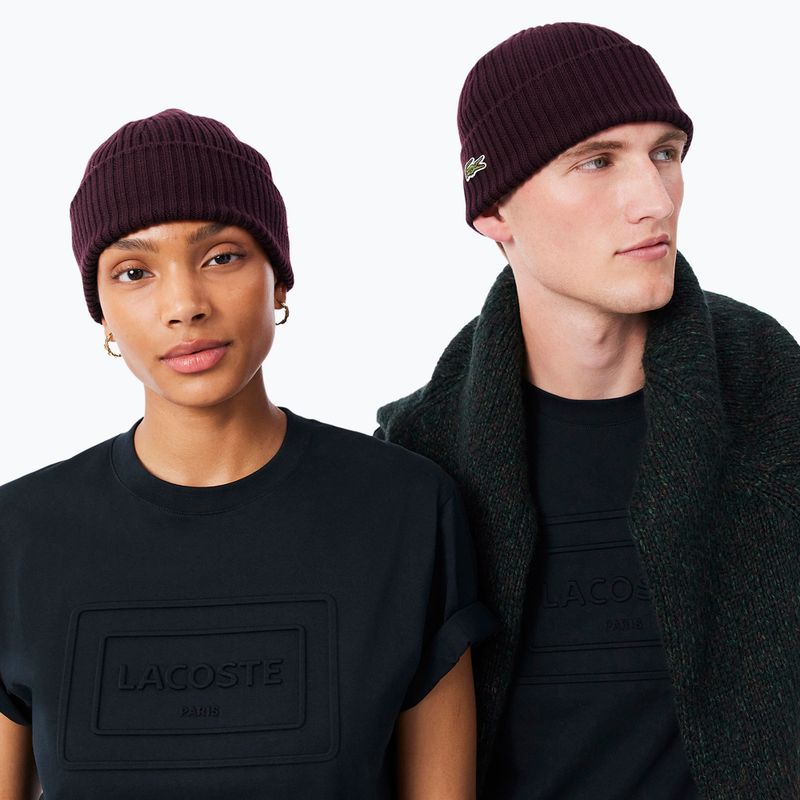 Pánská zimní čepice Lacoste RB0001 oxalis 3