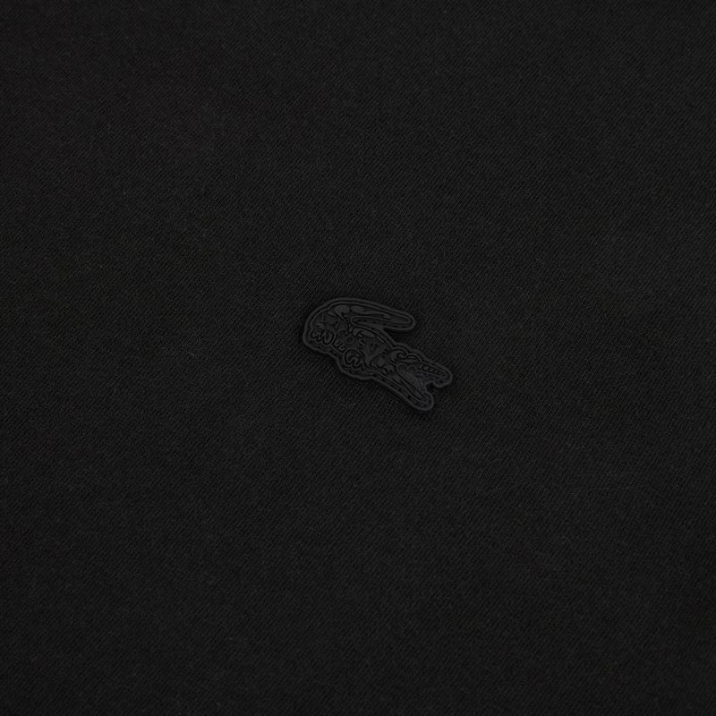 Pánské tričko Longsleeve Lacoste TH7026 V-Neck black 3