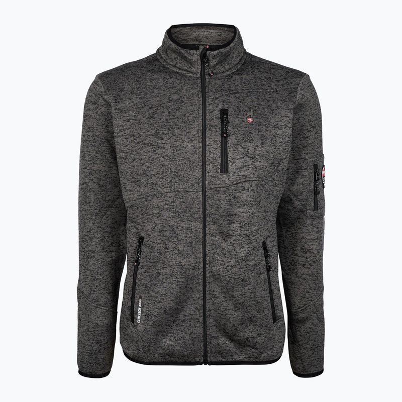 Pánská fleecová mikina Aulp Navoy Melanged Knit anthracite 1 3