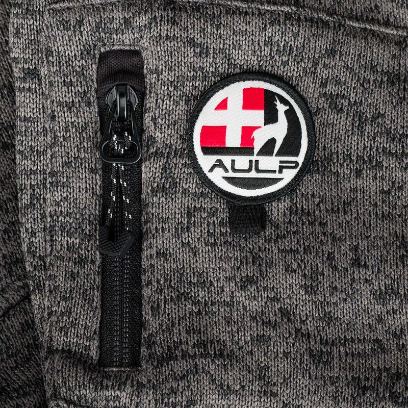Pánská fleecová mikina Aulp Navoy Melanged Knit anthracite 1 7