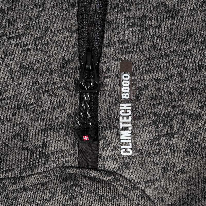 Pánská fleecová mikina Aulp Navoy Melanged Knit anthracite 1 8