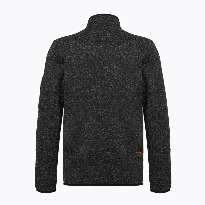 Pánská fleecová mikina Aulp Navoy Melanged Knit black 1 2