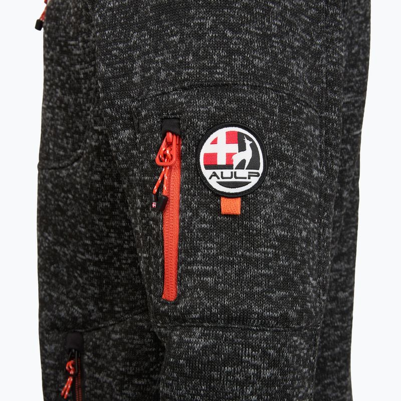 Pánská fleecová mikina Aulp Navoy Melanged Knit black 1 3