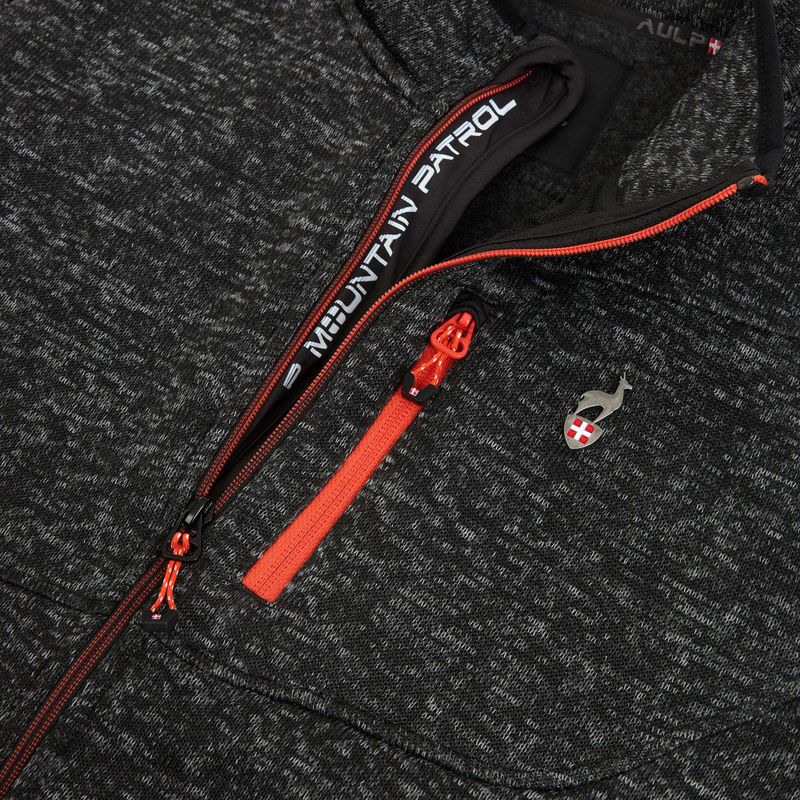 Pánská fleecová mikina Aulp Navoy Melanged Knit black 1 4