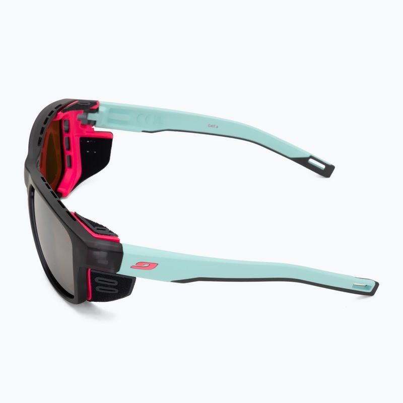 Sluneční brýle Julbo Shield M Spectron translucent black/light blue/pink 4
