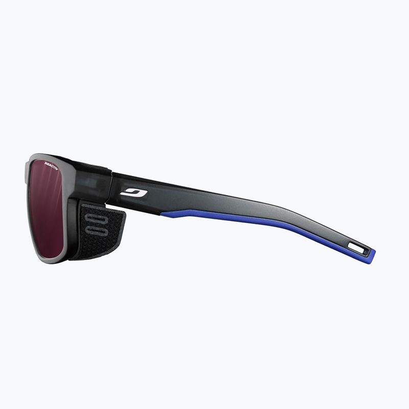 Sluneční brýle Julbo Shield M Reactiv High Contrast translucent black/blue/white 4