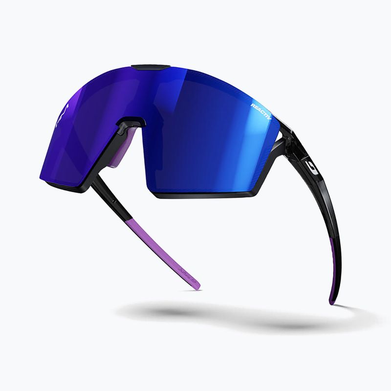 Sluneční brýle Julbo Edge Reactiv High Contrast shiny translu black/purple 6