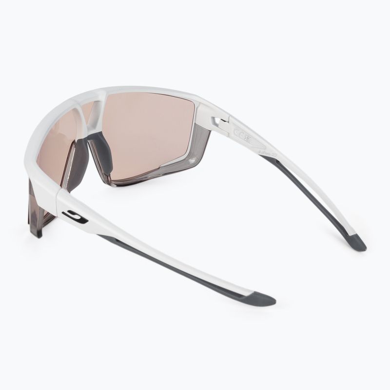 Cyklistické brýle Julbo Fury Reactiv 1-3 High Contrast matná bílá/prosvítající šedá 2