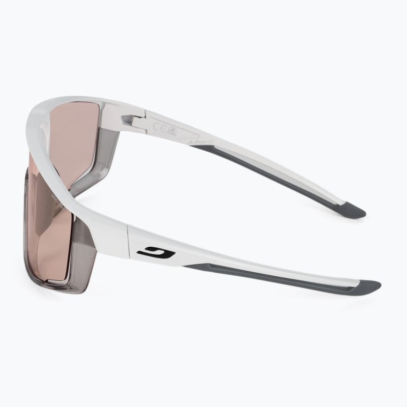 Cyklistické brýle Julbo Fury Reactiv 1-3 High Contrast matná bílá/prosvítající šedá 4