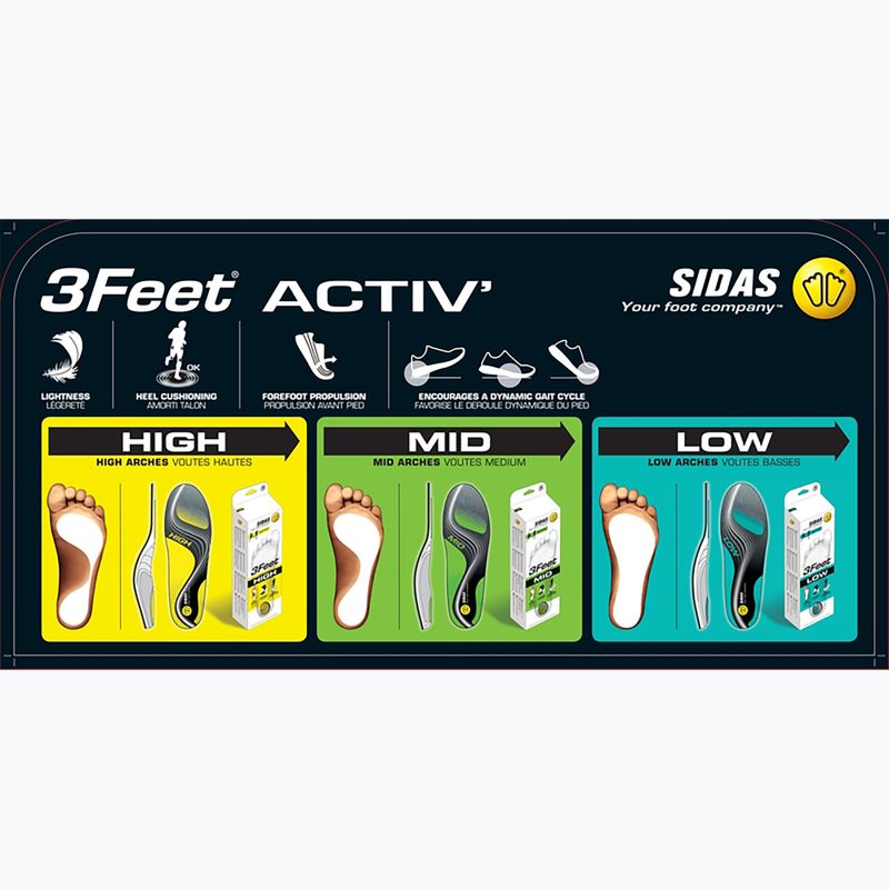 Vložky do bot SIDAS 3Feet Activ Mid 8