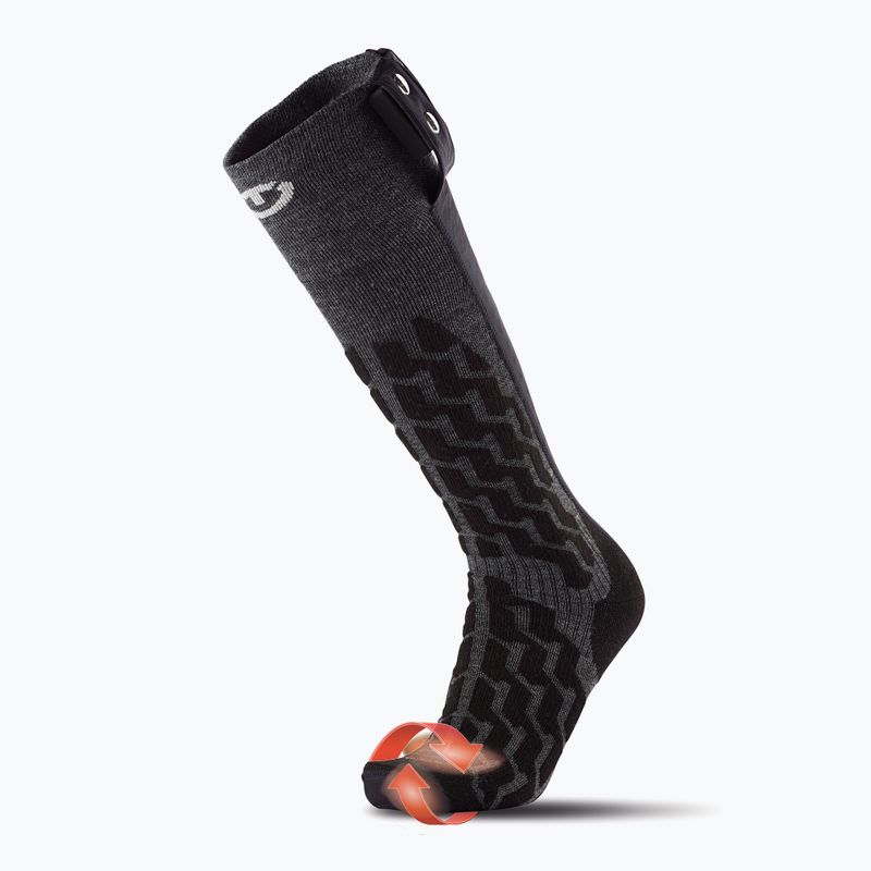 Vyhřívané ponožky Therm-ic Powersocks Heat Fusion Uni grey/ black 6