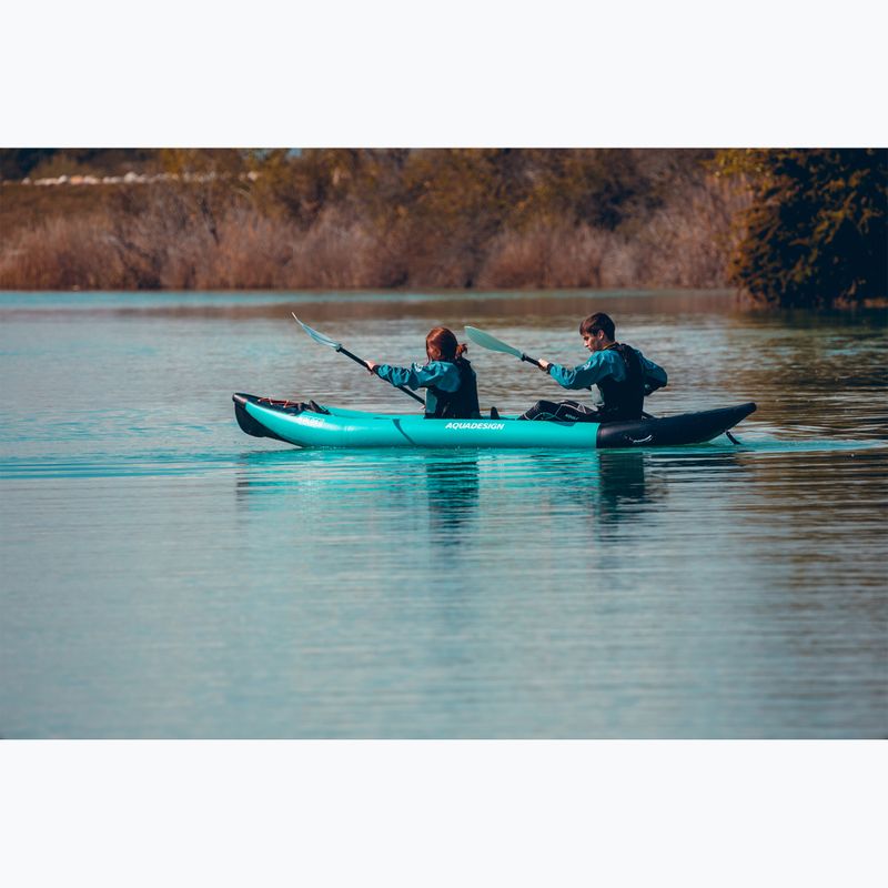 Nafukovací kajak pro 2 osoby AQUADESIGN Koloa 360 cm blue/black 15