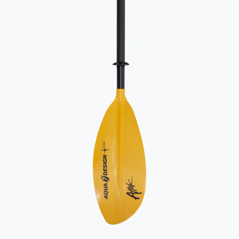 Kajakové pádlo 4 dílné AQUADESIGN K1 Attak 4 yellow 2