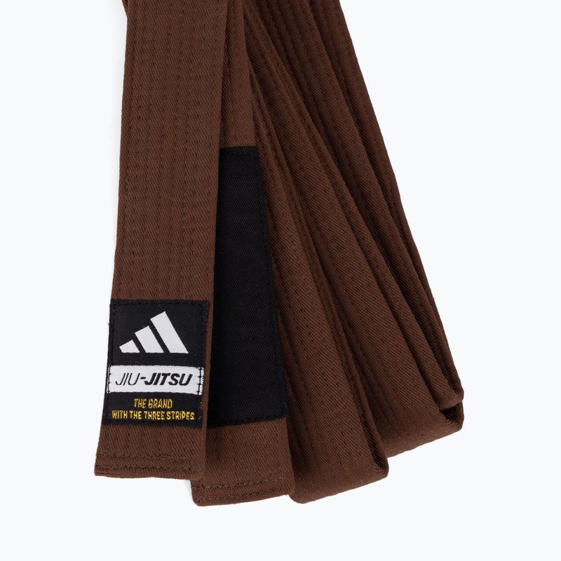 Pásek brazilského jiu-jitsu adidas Elite brown 2