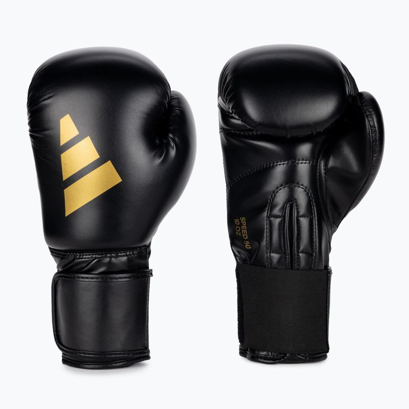 Boxerské rukavice adidas Speed 50 black/gold