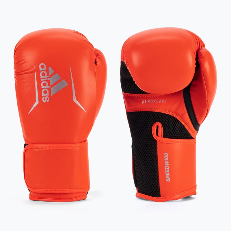 Boxerské rukavice dámské adidas Speed 100 červeno-černé ADISBGW100-40985