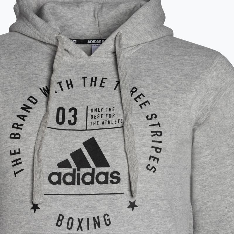 Tréninková mikina adidas Hoodie Boxing šedá ADICL02B 3