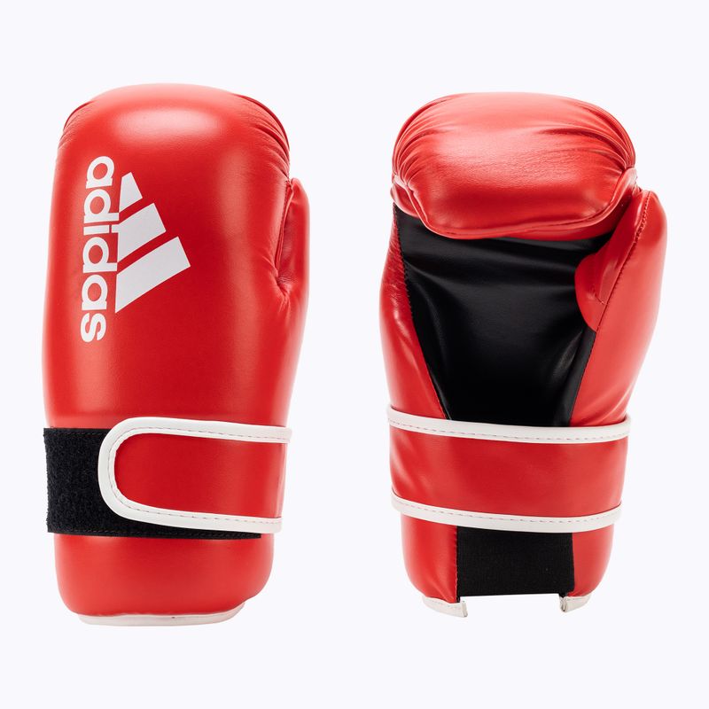 Boxerské rukavice adidas Point Fight Adikbpf100 červeno-bílé ADIKBPF100