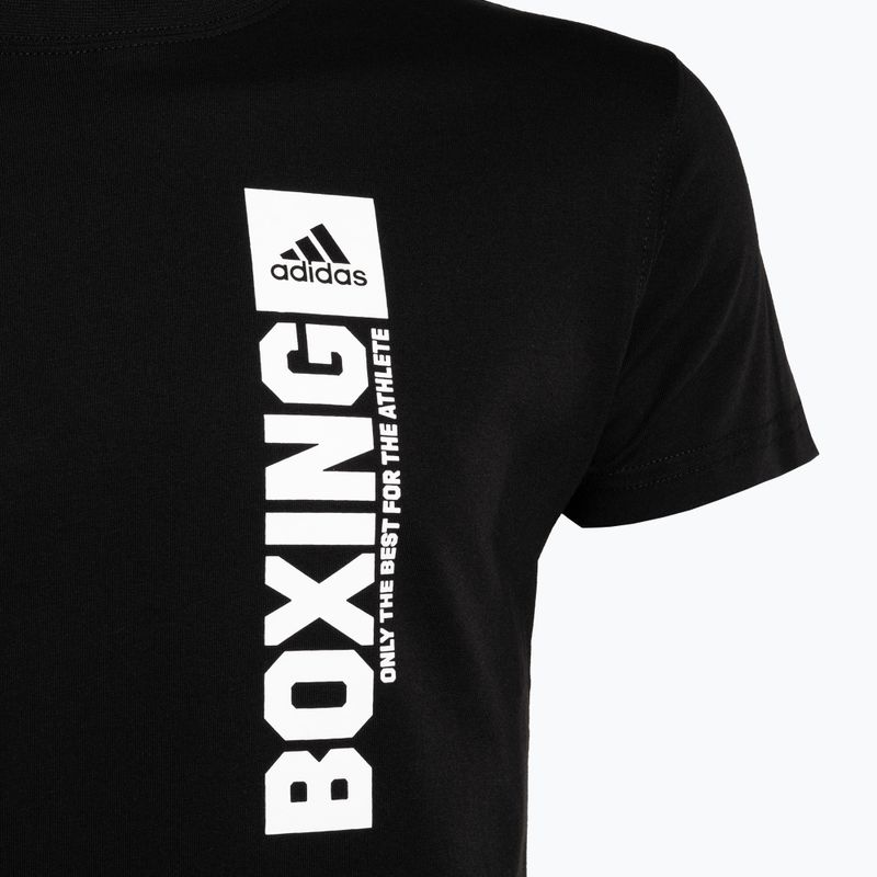 Pánské boxerské tričko adidas černá/bílá 3