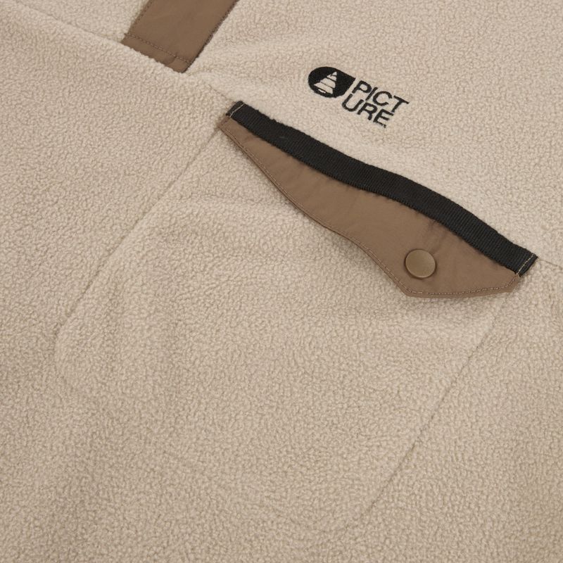 Pánská lyžařská fleecová mikina Picture Arcca 1/4 Zip pure cashmere 8