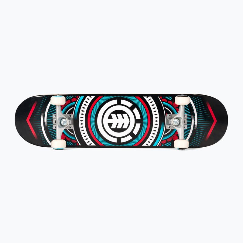 Element Hatched Red Blue barevný klasický skateboard W4CPC4