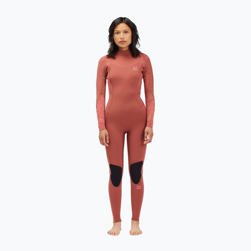 Dámský neopren Billabong 3/2 Synergy BZ L/SL red clay