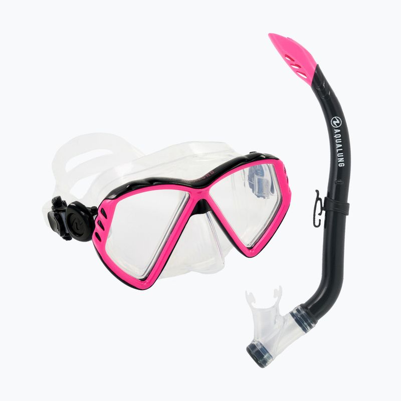 Aqualung Cub Combo dětská sada maska + šnorchl černá/růžová SC3990002 10