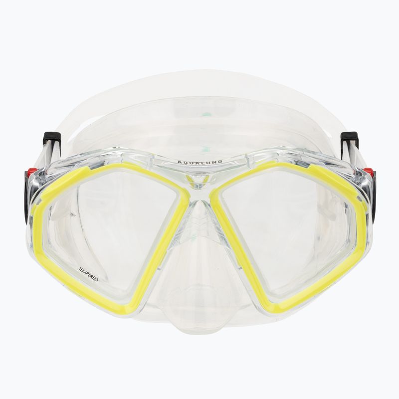 Potápěčská maska Aqualung Hawkeye transparentní/žlutá MS5570007 2