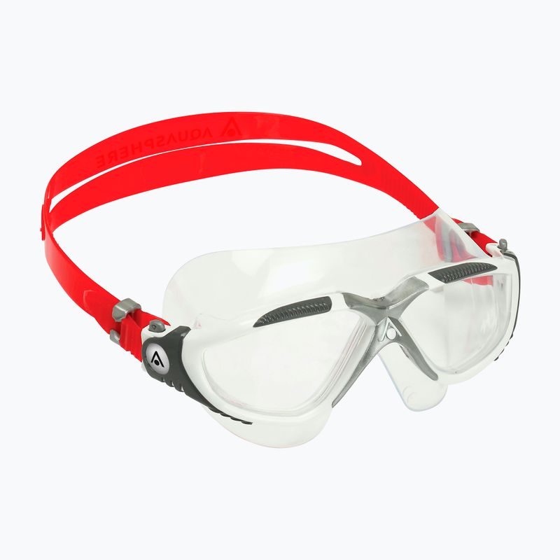 Plavecká maska Aquasphere Vista white/red/clear 4