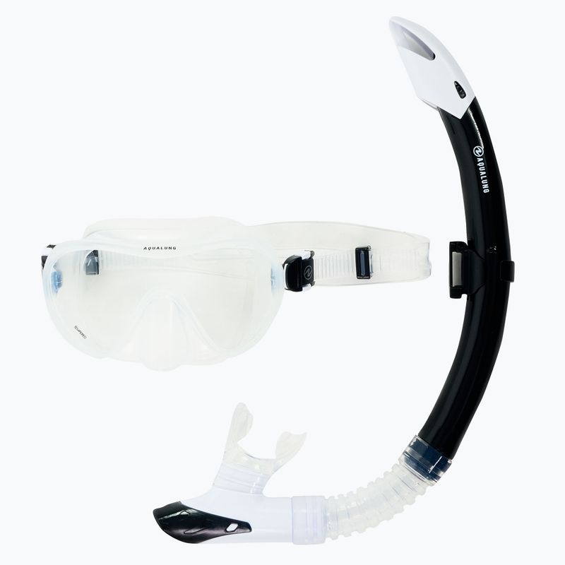 Šnorchlovací maska +šnorchl Aqualung Combo Nabul silver/mirror