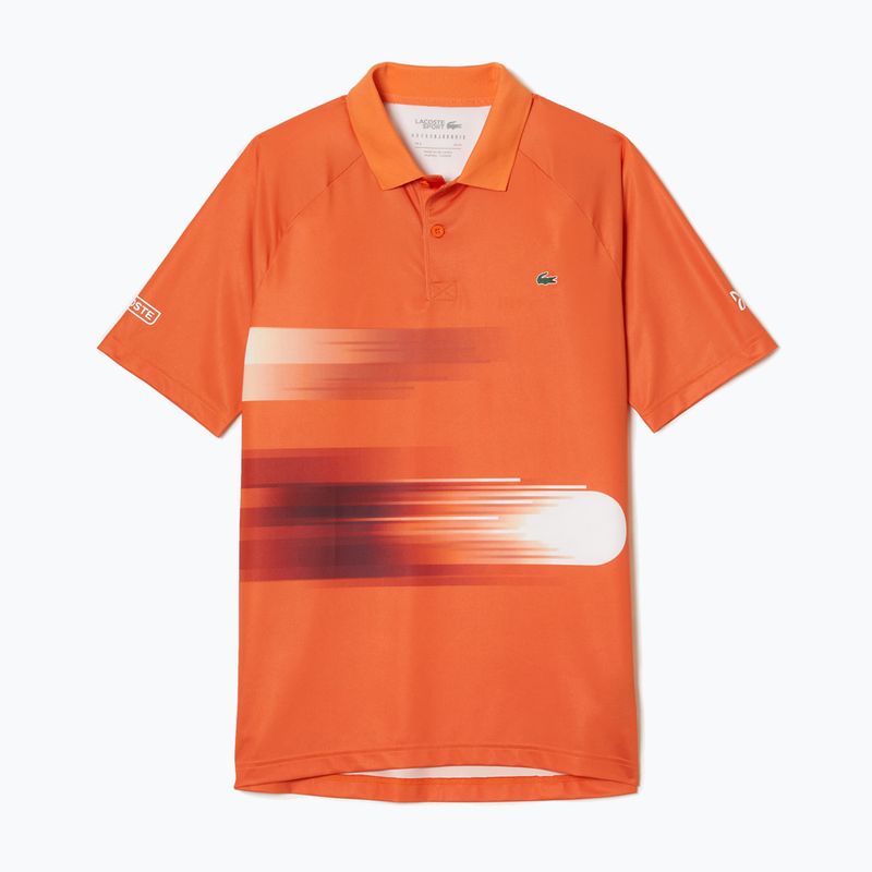 Pánské polo tričko Lacoste oranžové DH0853 FNF