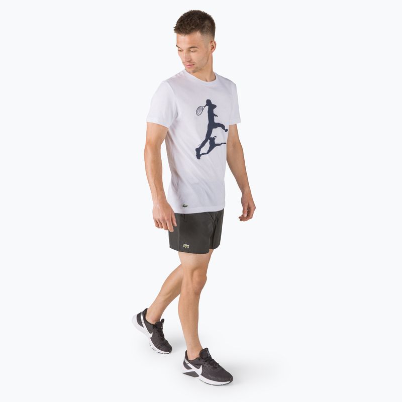 Pánské tenisové tričko Lacoste 001 white TH6661 2