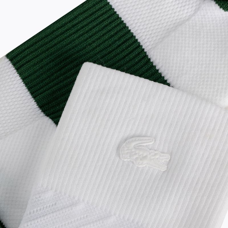 Lacoste Compression Zones Dlouhé tenisové ponožky bílé RA4181 BFH 4