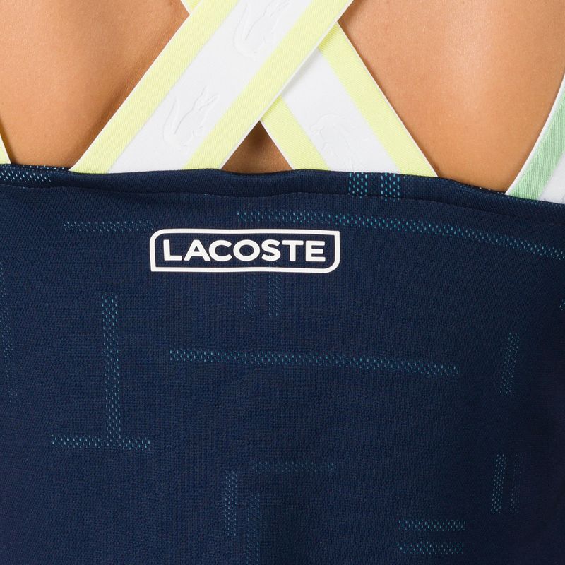 Dámské tenisové tričko Lacoste TF0754 navy blue 2HC 4