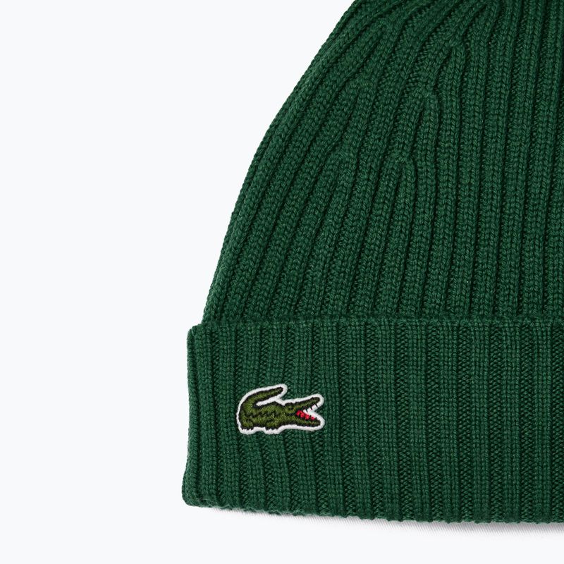 Zimní čepice Lacoste RB0001 green 2
