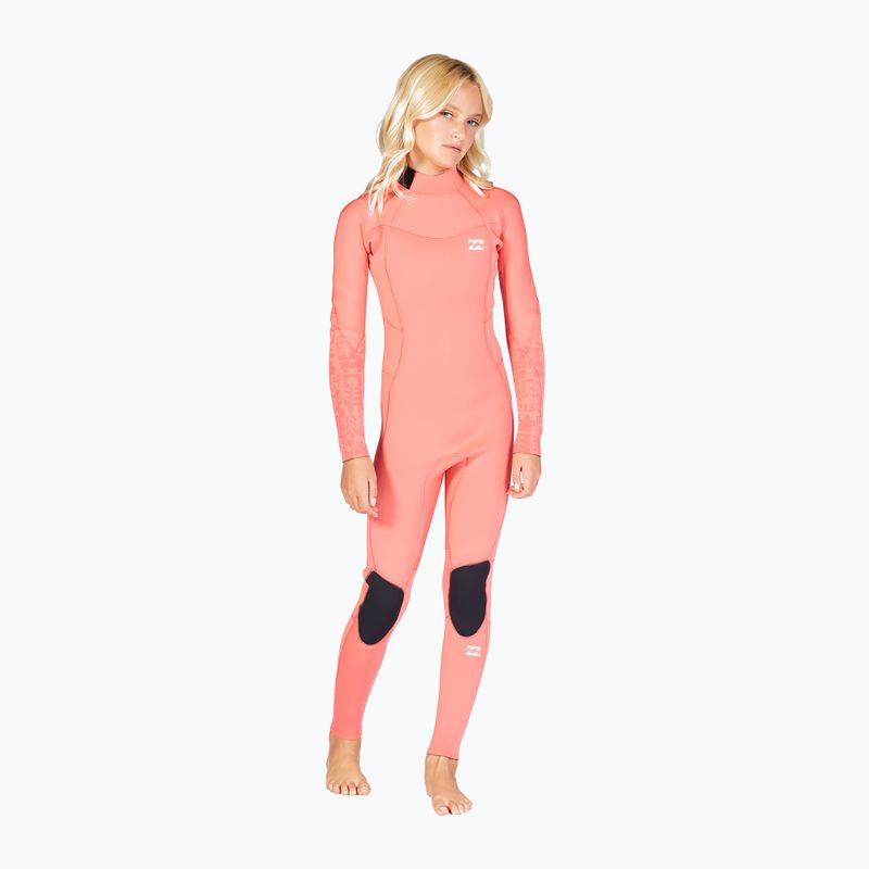 Dětský neopren   Billabong 4/3 Teen Synergy BZ vintage coral