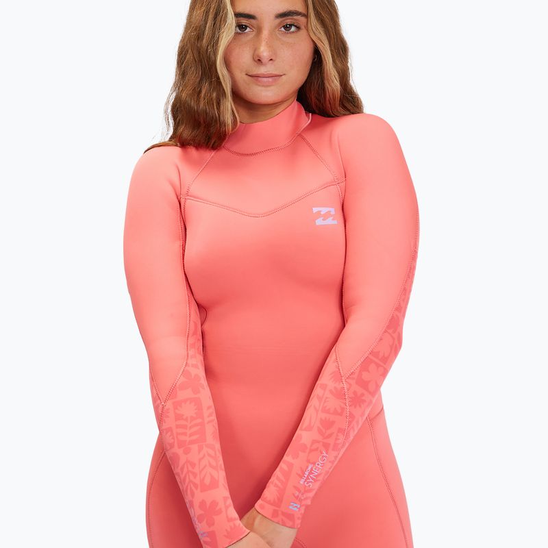 Dámský plavecký neopren  Billabong 4/3 mm Synergy BZ Full vintage coral 4