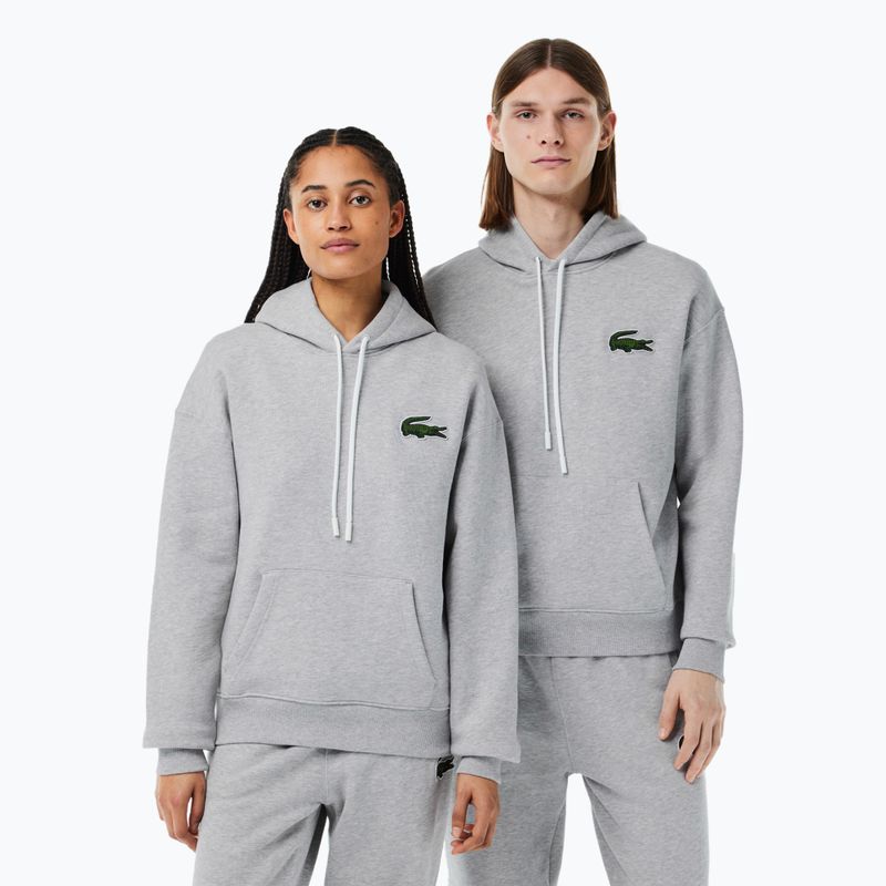 Lacoste SH6404 CCA silver chine unisex mikina