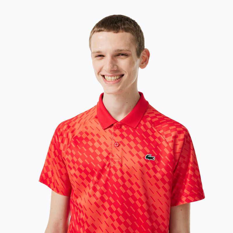 Lacoste pánská tenisová polokošile červená DH5174 3