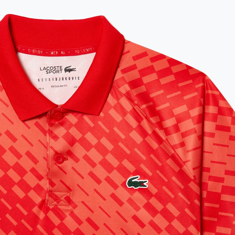 Lacoste pánská tenisová polokošile červená DH5174 6