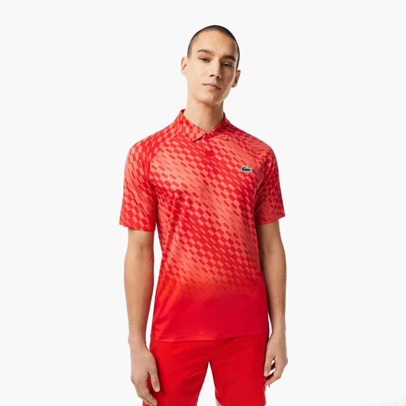 Lacoste pánská tenisová polokošile červená DH5177