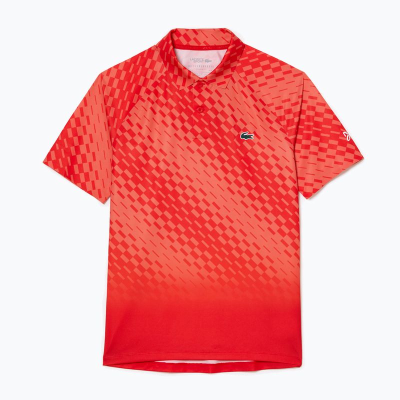Lacoste pánská tenisová polokošile červená DH5177 4