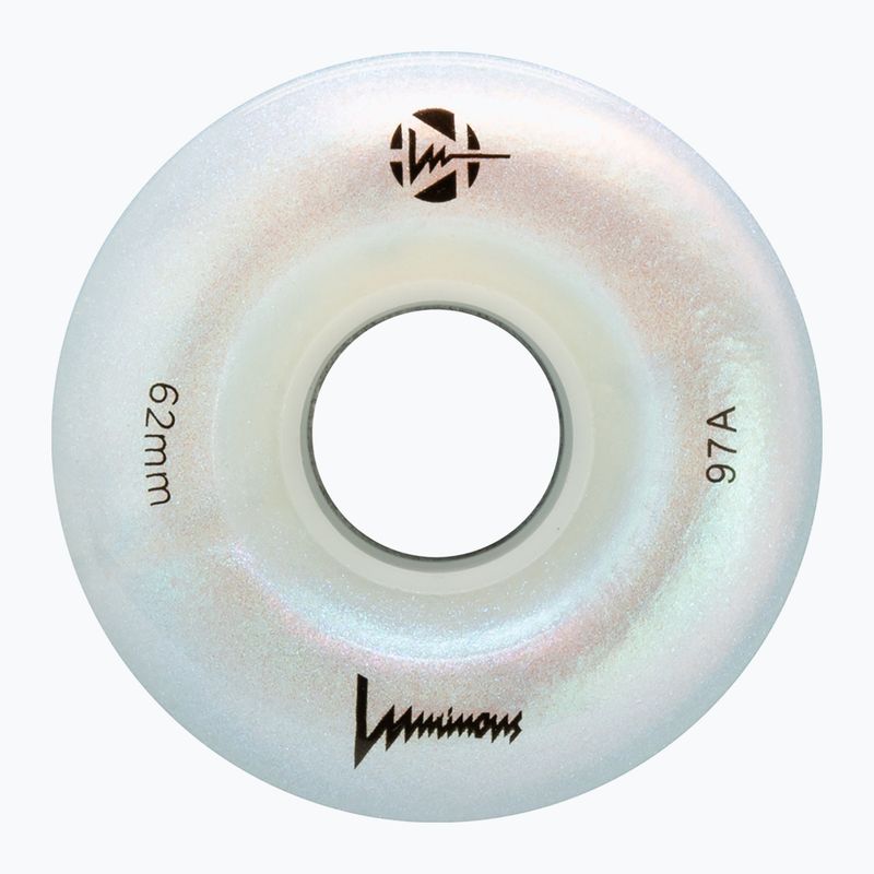 Kolečka na kolečkové brusle FR Skates Luminous Led Quad Wheel 62mm/97A X4 white pearl 3