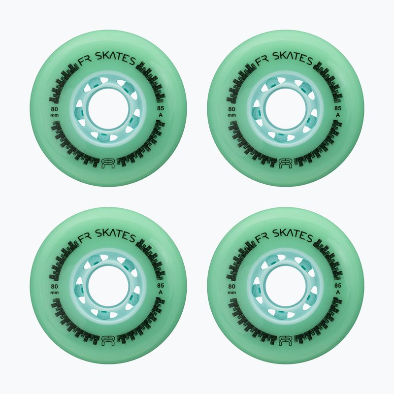 Kolečka na kolečkové brusle FR Skates Downtown Wheel 80mm/85A X4 mint/mint 2