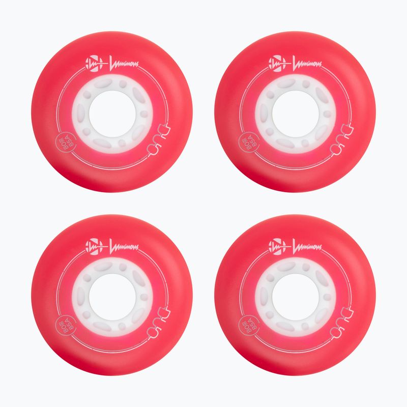Kolečka na kolečkové brusle Luminous Led Wheels Duo 80mm/85A X4 red/blue 2