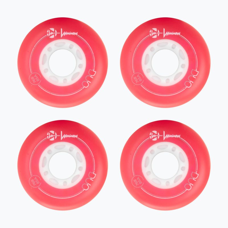 Kolečka na kolečkové brusle Luminous Led Wheels Duo 76mm/85A X4 red/blue 2